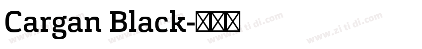 Cargan Black字体转换
